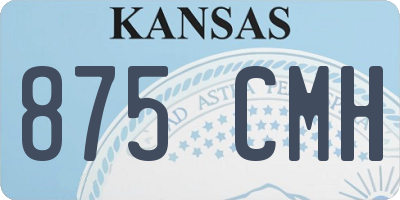 KS license plate 875CMH