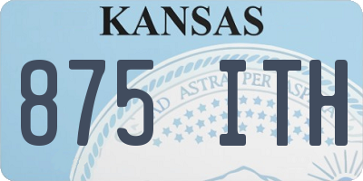 KS license plate 875ITH