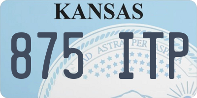 KS license plate 875ITP