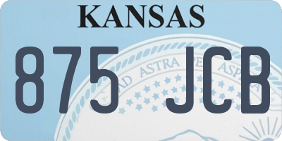 KS license plate 875JCB