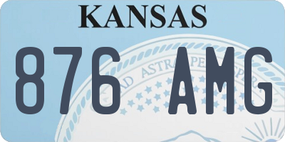 KS license plate 876AMG