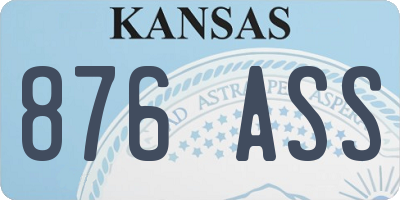 KS license plate 876ASS