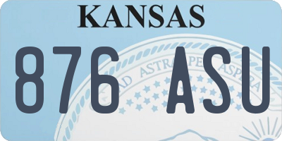 KS license plate 876ASU