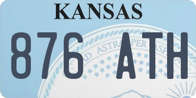 KS license plate 876ATH