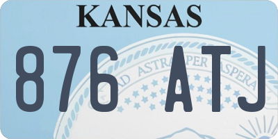 KS license plate 876ATJ