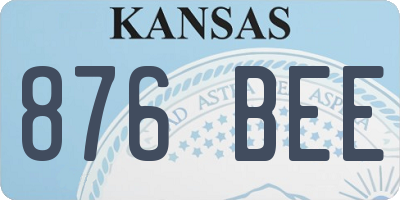 KS license plate 876BEE