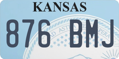 KS license plate 876BMJ