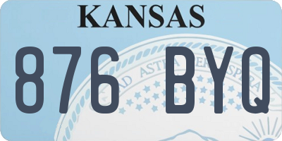 KS license plate 876BYQ