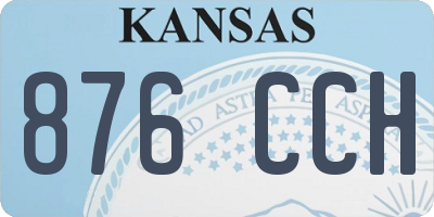 KS license plate 876CCH