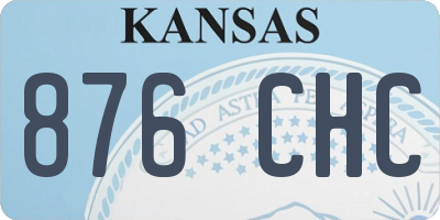 KS license plate 876CHC