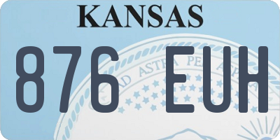 KS license plate 876EUH