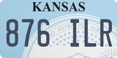 KS license plate 876ILR