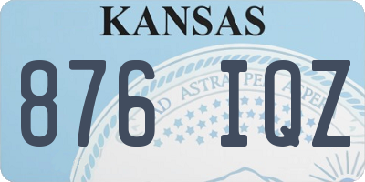 KS license plate 876IQZ