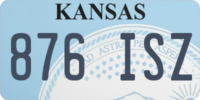 KS license plate 876ISZ