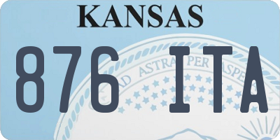 KS license plate 876ITA