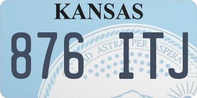 KS license plate 876ITJ