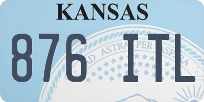 KS license plate 876ITL
