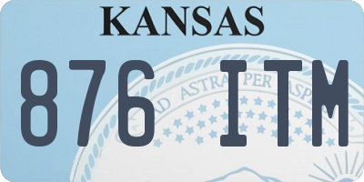 KS license plate 876ITM