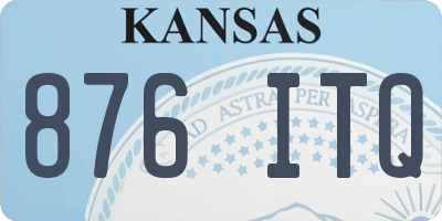 KS license plate 876ITQ