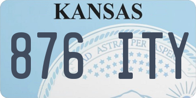 KS license plate 876ITY