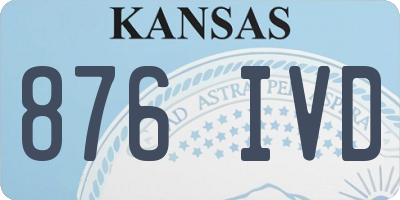KS license plate 876IVD