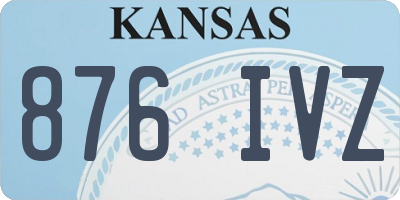 KS license plate 876IVZ