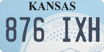 KS license plate 876IXH