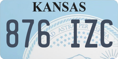 KS license plate 876IZC