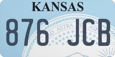 KS license plate 876JCB
