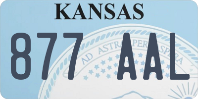 KS license plate 877AAL