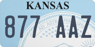 KS license plate 877AAZ