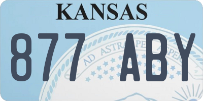 KS license plate 877ABY