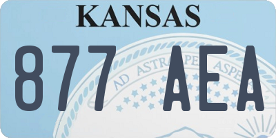 KS license plate 877AEA