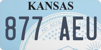 KS license plate 877AEU