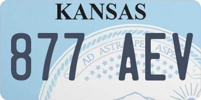 KS license plate 877AEV