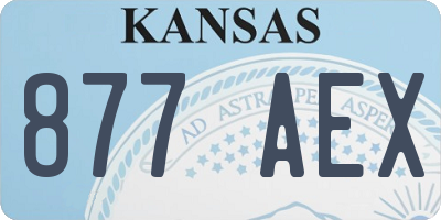 KS license plate 877AEX