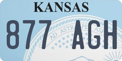 KS license plate 877AGH