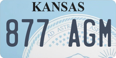 KS license plate 877AGM