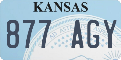 KS license plate 877AGY