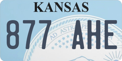 KS license plate 877AHE