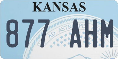 KS license plate 877AHM