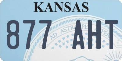 KS license plate 877AHT