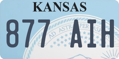KS license plate 877AIH