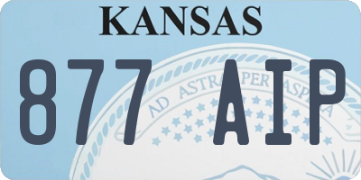 KS license plate 877AIP