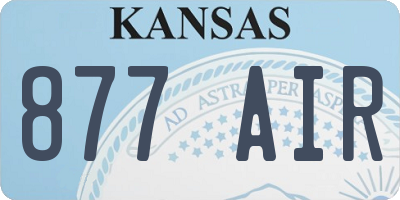 KS license plate 877AIR