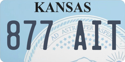 KS license plate 877AIT