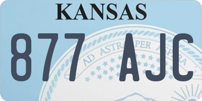 KS license plate 877AJC