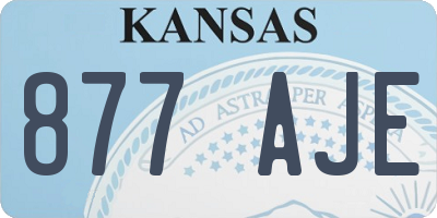 KS license plate 877AJE