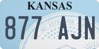 KS license plate 877AJN
