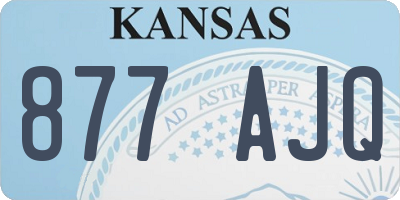 KS license plate 877AJQ